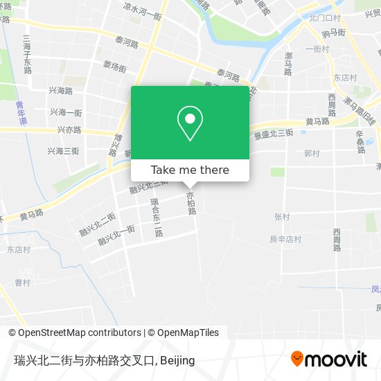瑞兴北二街与亦柏路交叉口 map