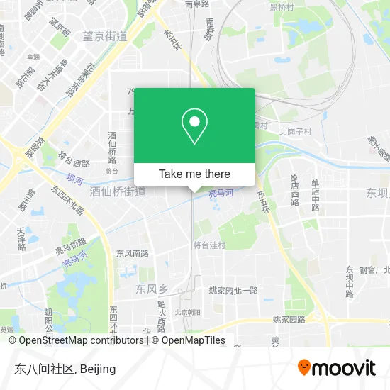 东八间社区 map