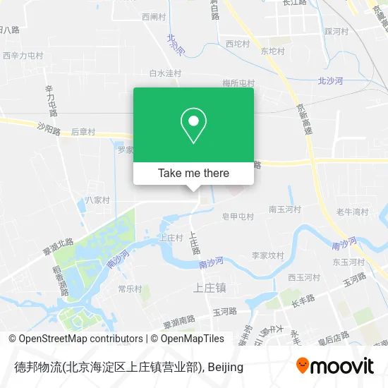 德邦物流(北京海淀区上庄镇营业部) map
