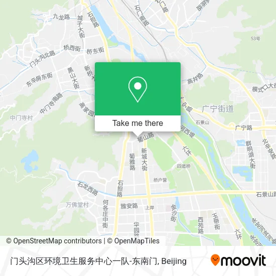 门头沟区环境卫生服务中心一队-东南门 map