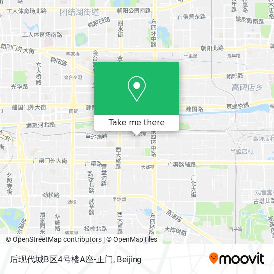 后现代城B区4号楼A座-正门 map