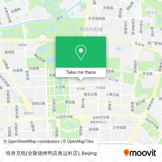 怪兽充电(全聚德烤鸭店奥运村店) map