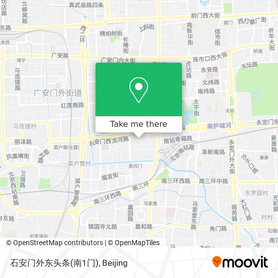 石安门外东头条(南1门) map