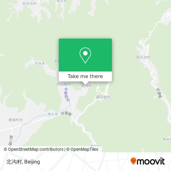 北沟村 map