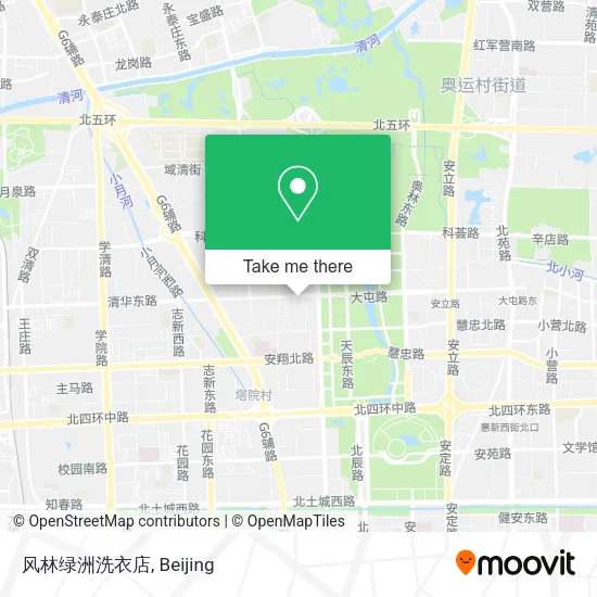 风林绿洲洗衣店 map