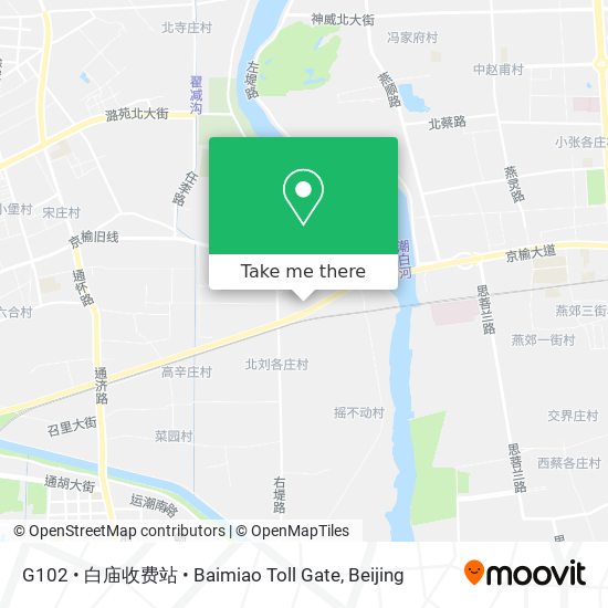 G102 • 白庙收费站 • Baimiao Toll Gate map