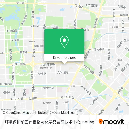 环境保护部固体废物与化学品管理技术中心 map