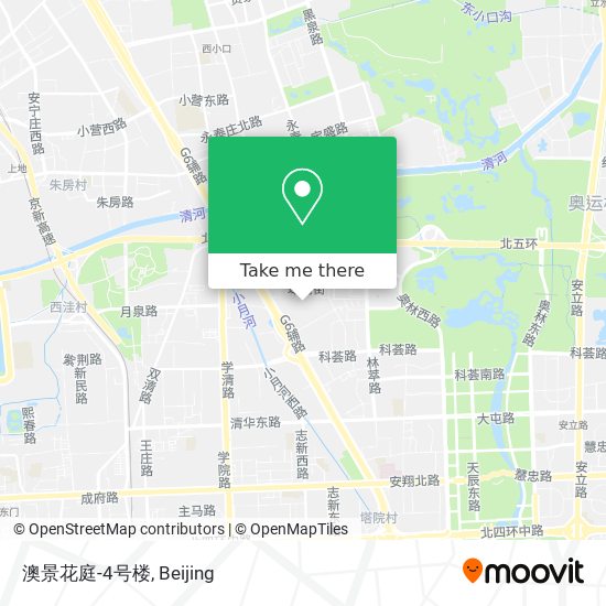 How To Get To 澳景花庭 4号楼in 奥运村街道by Bus Or Metro