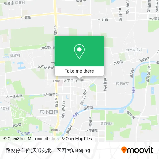 路侧停车位(天通苑北二区西南) map