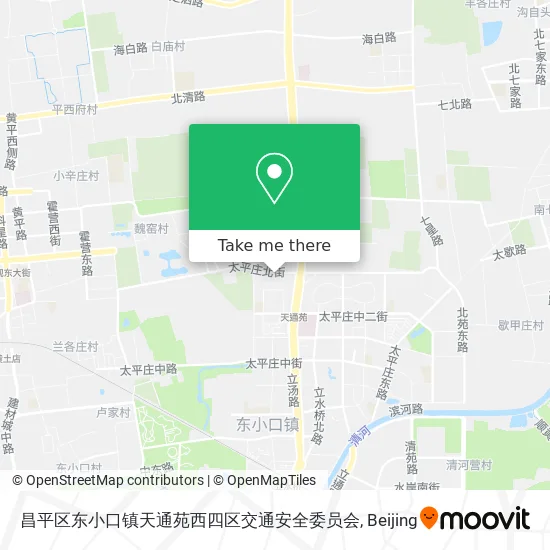 昌平区东小口镇天通苑西四区交通安全委员会 map