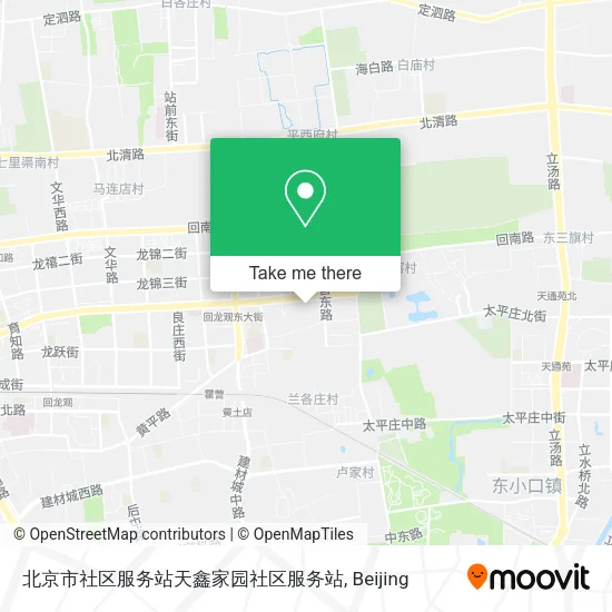 北京市社区服务站天鑫家园社区服务站 map