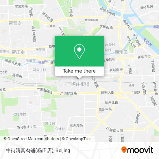 牛街清真肉铺(杨庄店) map