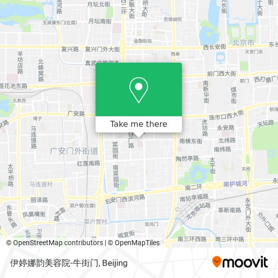 伊婷娜韵美容院-牛街门 map