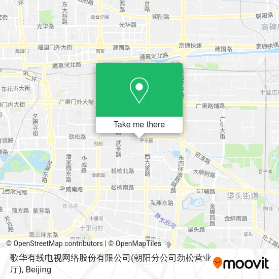 歌华有线电视网络股份有限公司(朝阳分公司劲松营业厅) map
