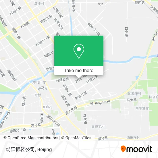 朝阳振轻公司 map