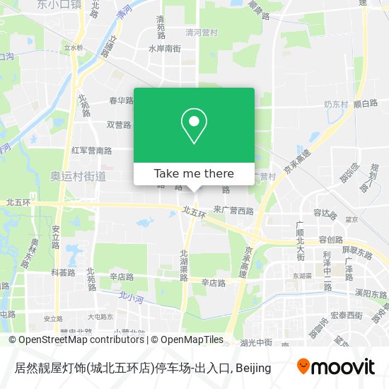 居然靓屋灯饰(城北五环店)停车场-出入口 map
