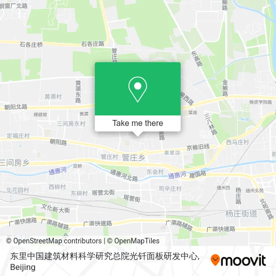 东里中国建筑材料科学研究总院光钎面板研发中心 map