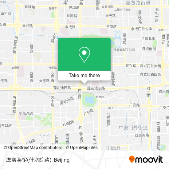 鹰鑫宾馆(什坊院路) map