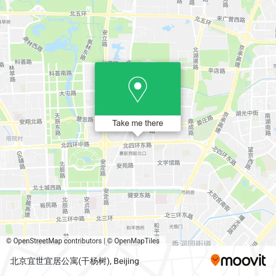 北京宜世宜居公寓(干杨树) map