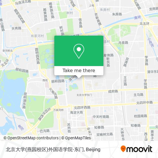 北京大学(燕园校区)外国语学院-东门 map