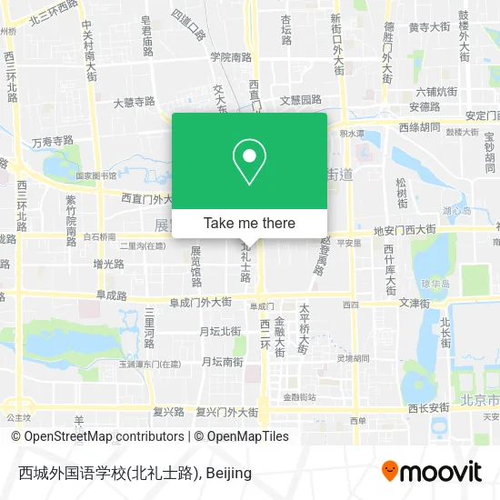 西城外国语学校(北礼士路) map