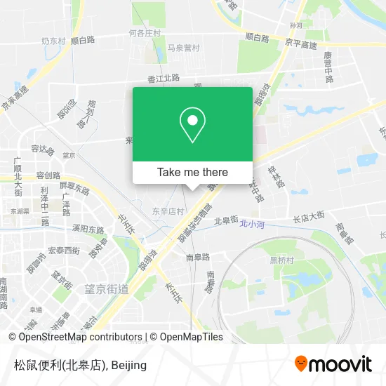 松鼠便利(北皋店) map