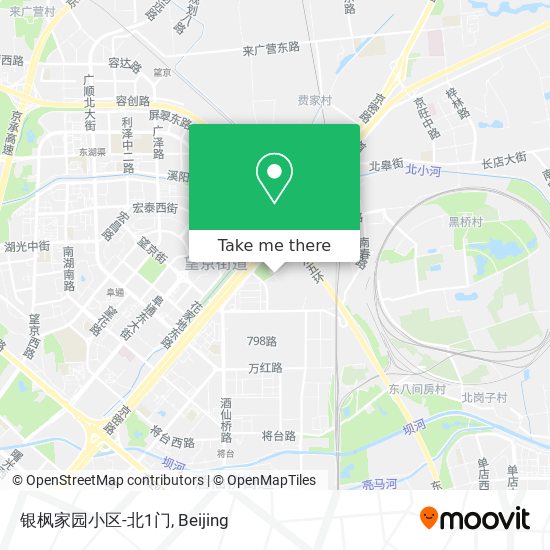 银枫家园小区-北1门 map