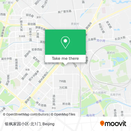 银枫家园小区-北1门 map