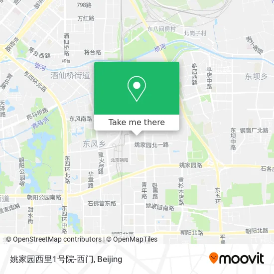 姚家园西里1号院-西门 map