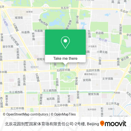 北辰花园别墅国家体育场有限责任公司-2号楼 map