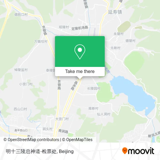 明十三陵总神道-检票处 map