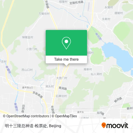 明十三陵总神道-检票处 map
