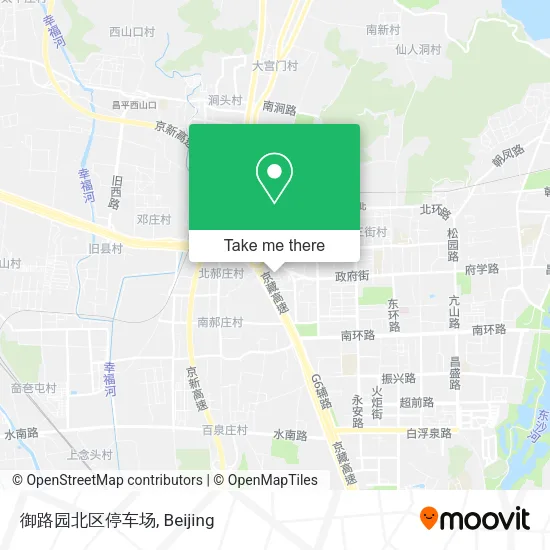 御路园北区停车场 map