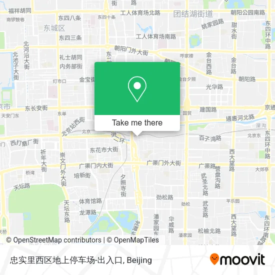 忠实里西区地上停车场-出入口 map