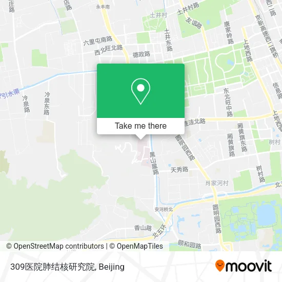 309医院肺结核研究院 map
