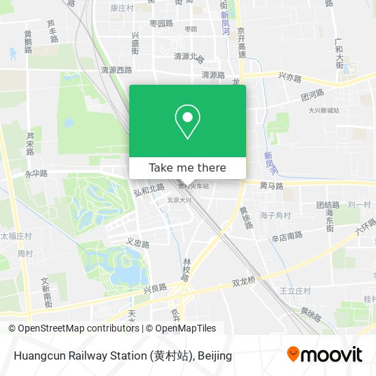 Huangcun Railway Station (黄村站) map