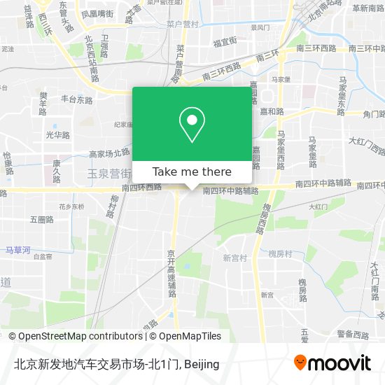 北京新发地汽车交易市场-北1门 map
