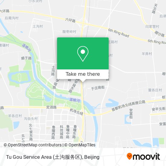 Tu Gou Service Area (土沟服务区) map