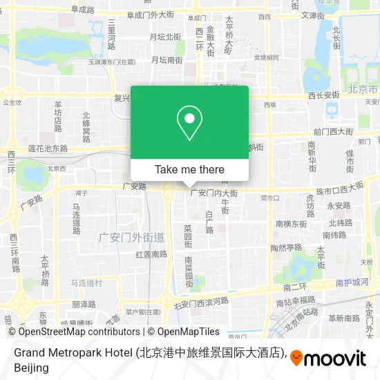 Grand Metropark Hotel (北京港中旅维景国际大酒店) map