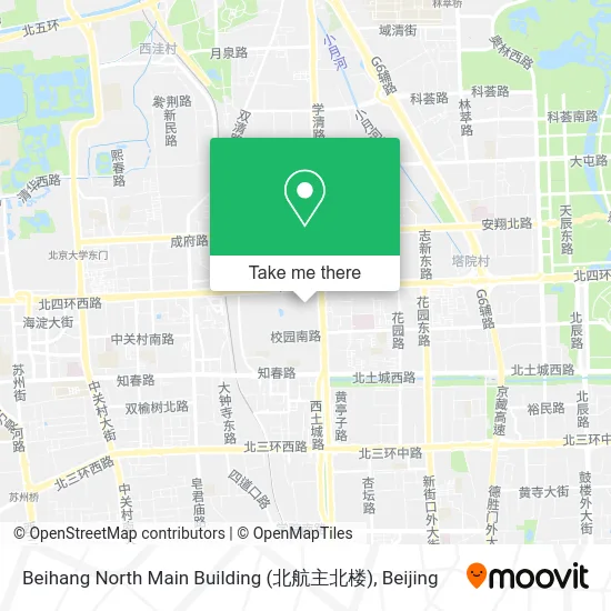 Beihang North Main Building (北航主北楼) map