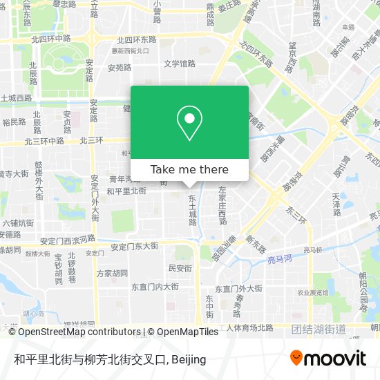 和平里北街与柳芳北街交叉口 map