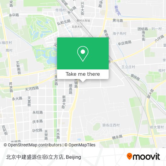 北京中建盛源住宿i立方店 map
