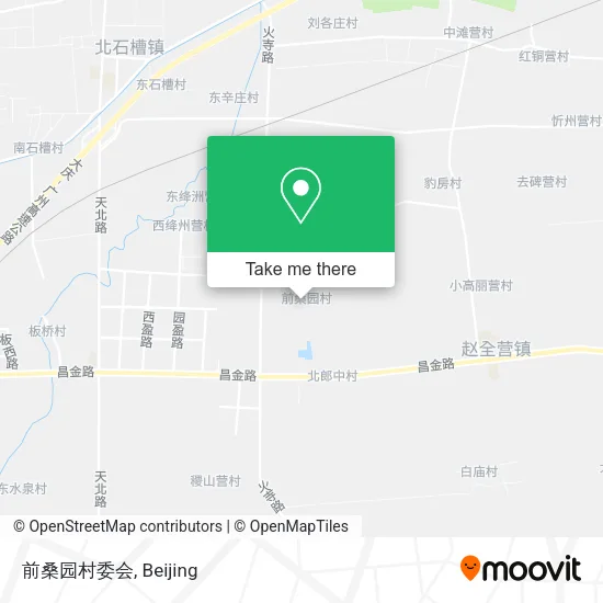 前桑园村委会 map