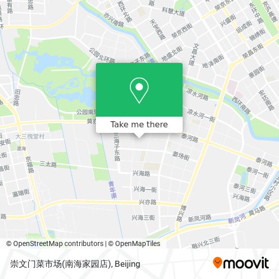 崇文门菜市场(南海家园店) map