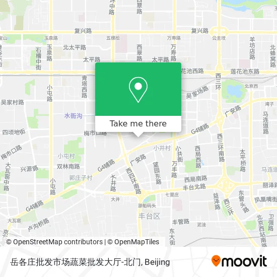 岳各庄批发市场蔬菜批发大厅-北门 map