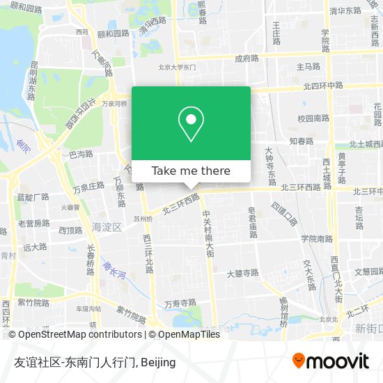 友谊社区-东南门人行门 map