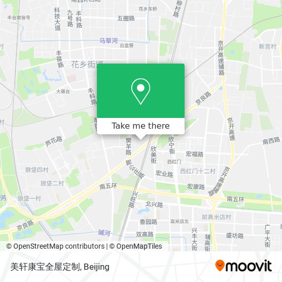 美轩康宝全屋定制 map