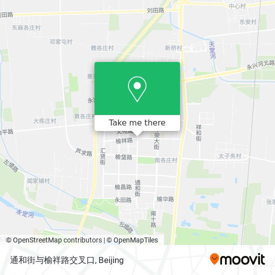通和街与榆祥路交叉口 map