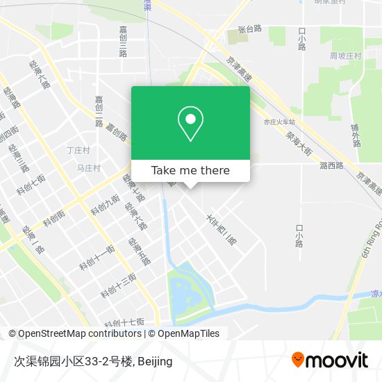 次渠锦园小区33-2号楼 map