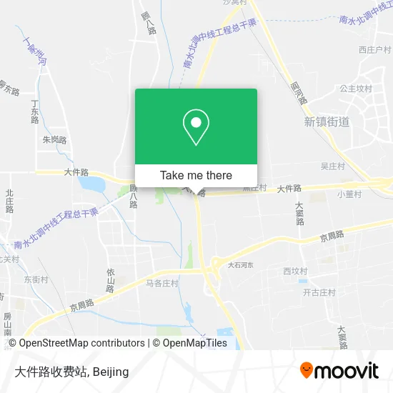 大件路收费站 map